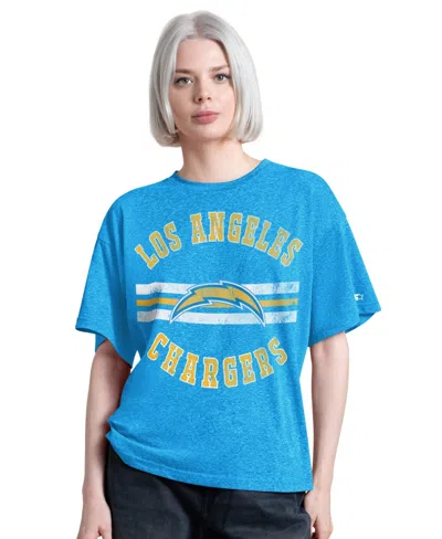 Starter Women's Powder Blue Los Angeles Chargers Jump Shot Boyfriend Tri-blend T-shirt