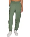 Starter Women's Knit Cargo Activewear Pants In Duck Green
