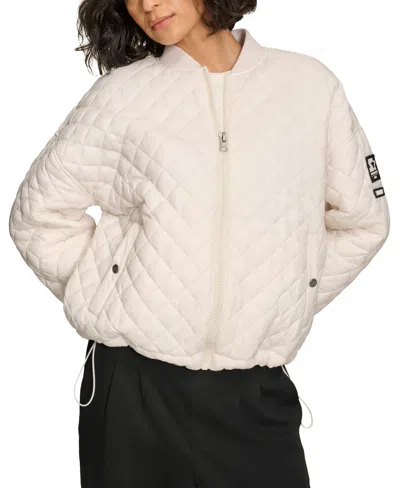 Starter Women's Quilted Bomber Jacket In Sand