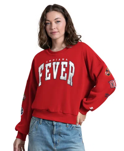 Starter Women's Red Indiana Fever Fan Catch Sweatshirt
