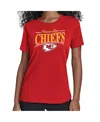 Starter Women's Red Kansas City Chiefs Arch Stripe T-shirt In Red