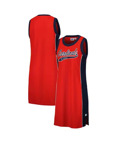 Starter Women's Red St. Louis Cardinals Slam Dunk Tank Sneaker Dress