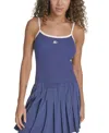 Starter Women's Ringer Contrast-strap Square-neck Tank Top