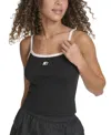 Starter Women's Ringer Contrast-strap Square-neck Tank Top
