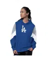 Starter Women's Royal Los Angeles Dodgers Scrimmage Pullover Hoodie In Blue