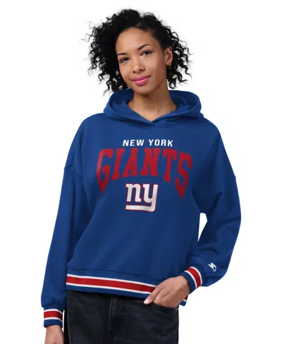 Starter Women's Royal New York Giants Home Plate Hoodie