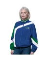 Starter Women's Royal/green Seattle Seahawks 1st Quarter Full-zip Windbreaker Jacket In Multi