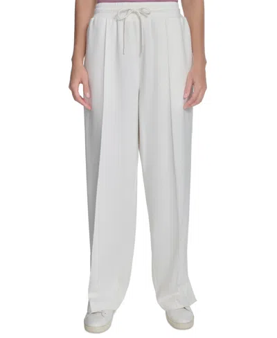 Starter Women's Scuba Stretch Snap-off Track Pants In Egret