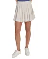 Starter Pleated Miniskort In Egret