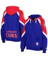 Starter Women's  Royal, Red Chicago Cubs Hail Mary Full-zip Hoodie In Royal,red