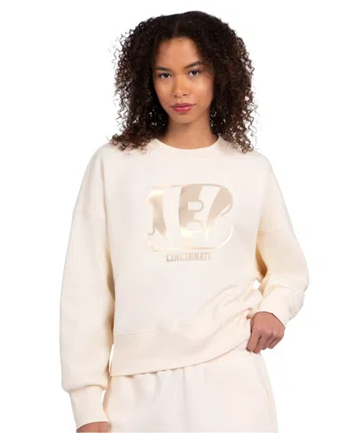 Starter Women's Travel Pastels Boxy Long-sleeve Crewneck Sweatshirt In Neutral