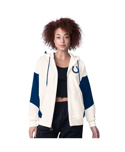 Starter Women's White Indianapolis Colts Scrimmage Full-zip Hoodie