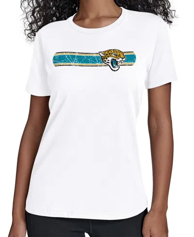 Starter Women's White Jacksonville Jaguars Team Stripe T-shirt