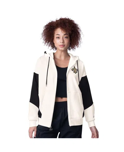 Starter Women's White New Orleans Saints Scrimmage Full-zip Hoodie