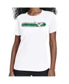 Starter Women's White Philadelphia Eagles Throwback Team Stripe T-shirt In White