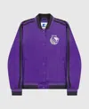 Starter Womens Sacramento Kings Varsity Satin Full-snap Jacket In Purple In Purple