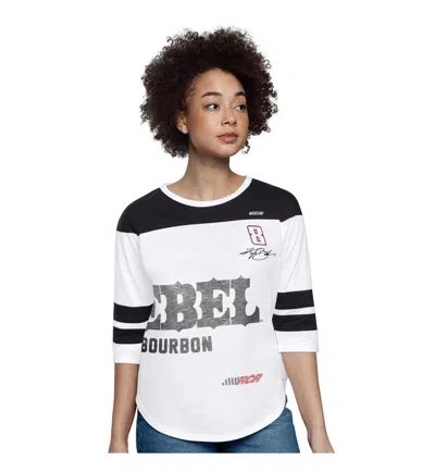 Starter Women'sâ White Kyle Busch Grand Slam 3/4-sleeve T-shirt In Multi
