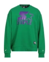Starter X Staple Man Sweatshirt Green Size L Cotton, Polyester In Green