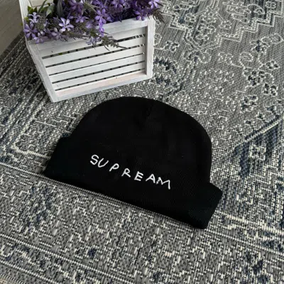 Pre-owned Starter X Supreme Starter X Mark Gonzales "supreame" Beanie Hat In Black