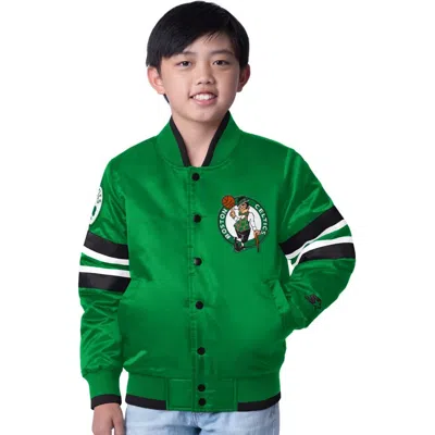 Starter Kids' Youth  Kelly Green Boston Celtics Scout Varsity Full-snap Jacket