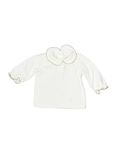 Pre-owned Starting Out Babies' 3/4 Sleeve Blouse In White