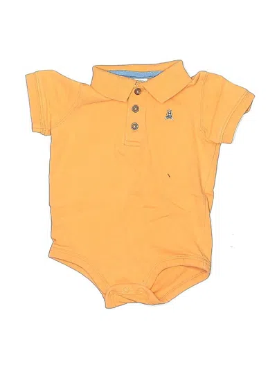 Pre-owned Starting Out Babies' Short Sleeve Onesie In Orange