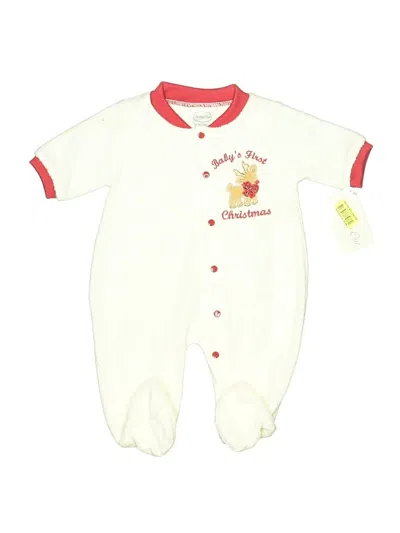 Pre-owned Starting Out Babies' Short Sleeve Onesie In White