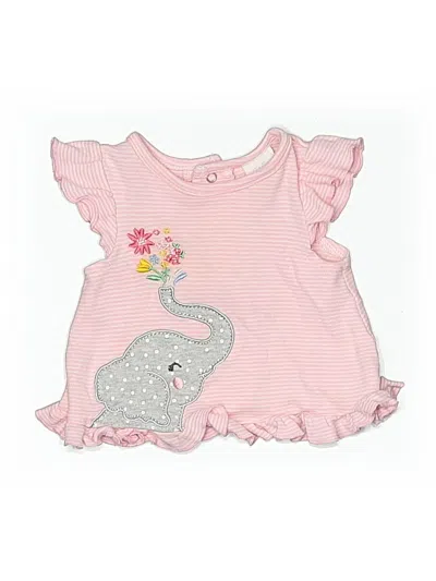 Pre-owned Starting Out Babies' Sleeveless Top Pink Ruffles Neckline Tops