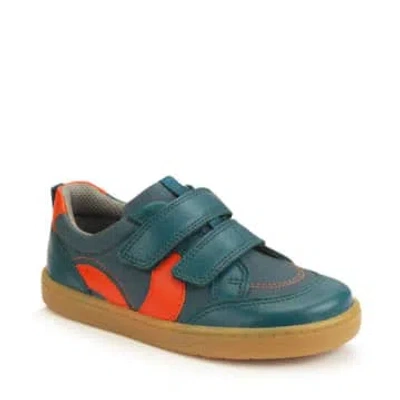 Start-rite Enigma Leather & Canvas Shoes (teal) In Green