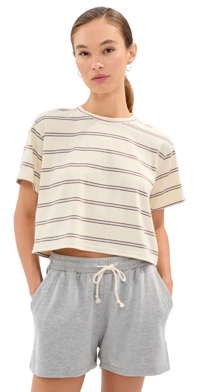 State & Lake Dylan Tee Banana/blue In Neutral