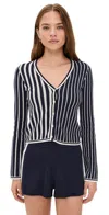 State & Lake Game Day Cardigan Navy In Blue
