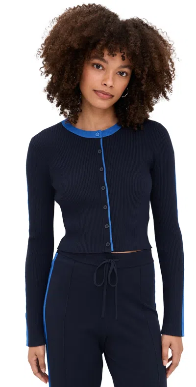 State & Lake Kaia Cardigan Navy/cobalt In Blue