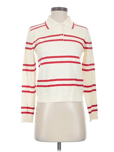 State & Lake Long Sleeve Polo Shirt In Red