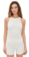 State & Lake Millie Tank Top Ivory In White