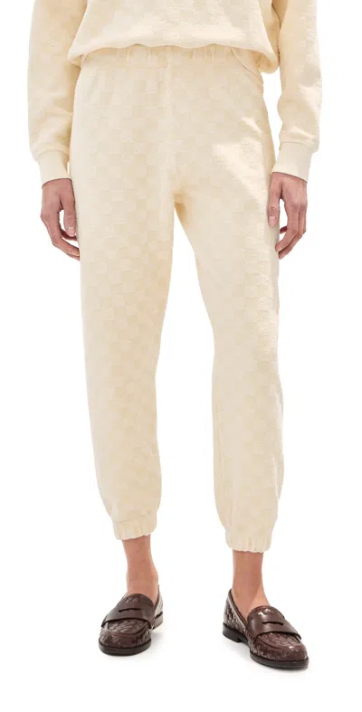 State & Lake Nicole Sweatpants Ivory In White