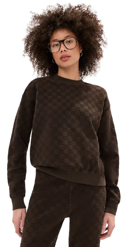 State & Lake Nikki Sweatshirt Chocolate In Brown