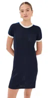 State & Lake Ringer Track Dress Navy/cobalt/white In Blue