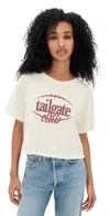 State & Lake Tailgate Club T-shirt Ivory/chocolate In White