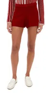 State & Lake Varsity Track Shorts Burgundy/white In Red