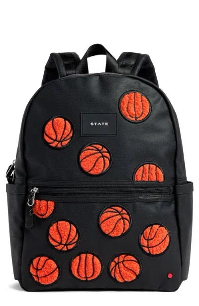 State Bags Kids' Kane Travel Backpack In Fuzzy Basketballs