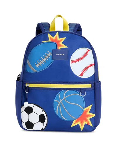 State Kids' Boys' Kane Patchwork Sports Backpack - Ages 4-7 In Blue