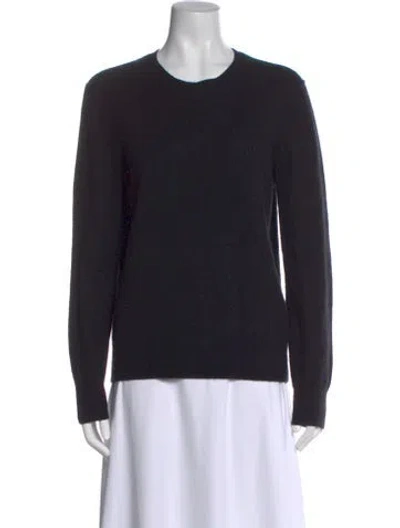Pre-owned State Cashmere Cashmere Crew Neck Sweater In Black