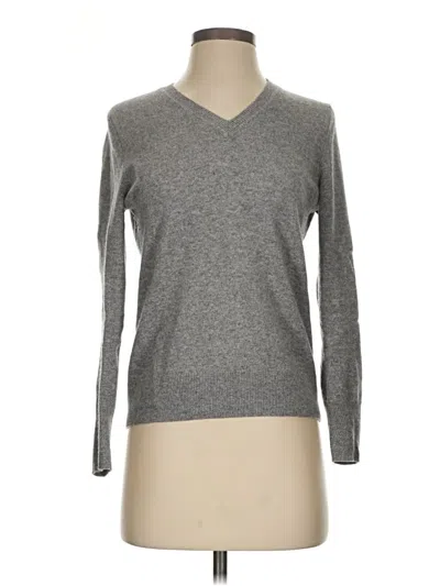 Pre-owned State Cashmere Cashmere Pullover Sweater In Gray