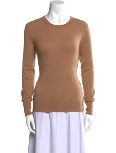 Pre-owned State Cashmere Cashmere Scoop Neck Sweater In Neutral