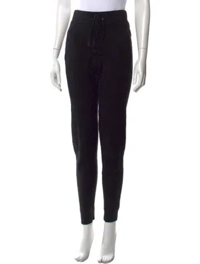 Pre-owned State Cashmere Cashmere Straight Leg Pants In Black