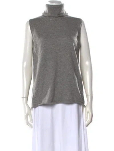 Pre-owned State Cashmere Cashmere Turtleneck Sweater In Gray