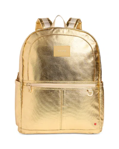 State Kids' Girls' Kane Double Pocket Large Backpack - Ages 9+ In Gold