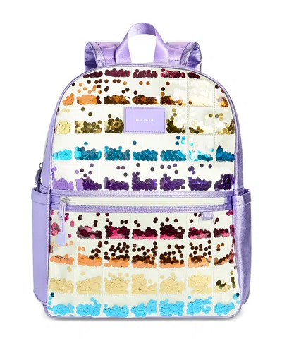 State Kids' Girls' Kane Quilted Sequins Backpack - Ages 4-7 In Purple
