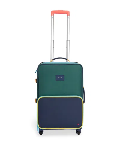 State Kids' Logan Carry On Suitcase In Green/navy