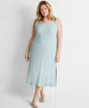 STATE OF DAY PLUS SIZE RIBBED TANK NIGHTGOWN, CREATED FOR MACY'S